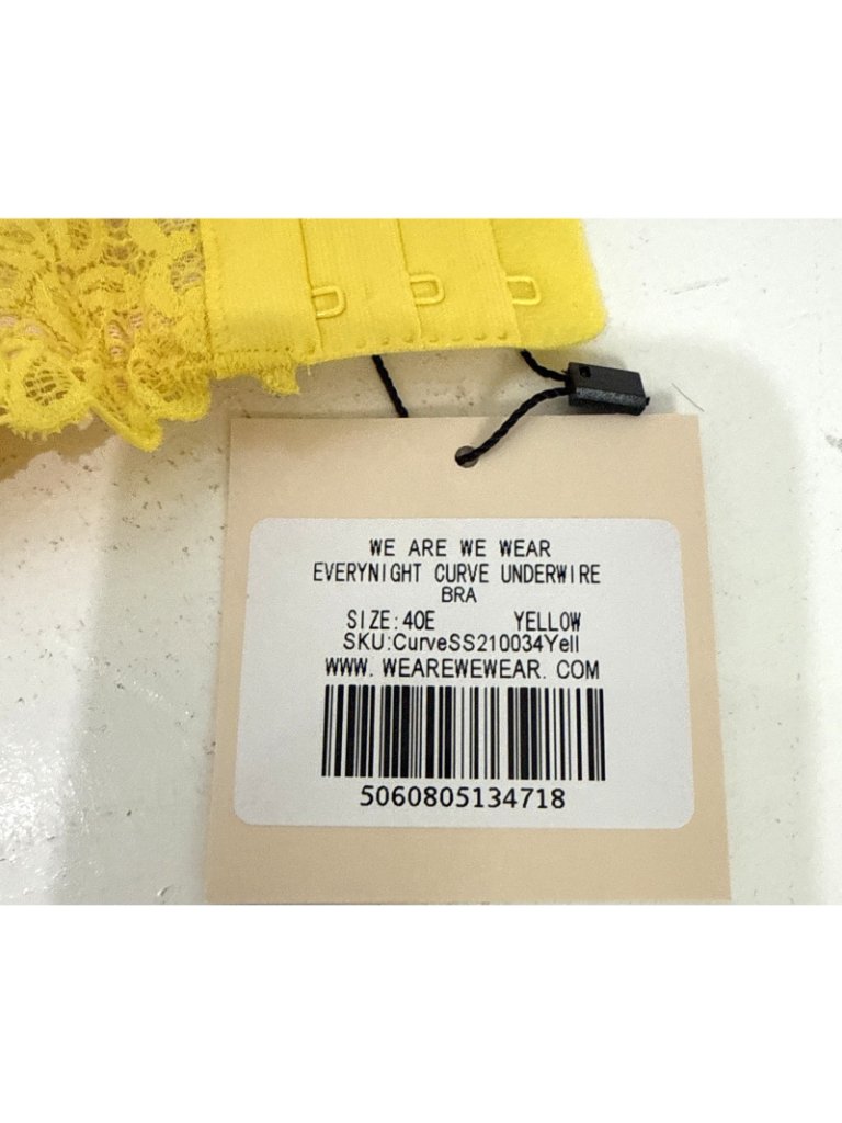 We Are We Wear Every Night Curve Underwire Lace Push Up Bra Bright Yellow Sz 40e — image 3 of 7